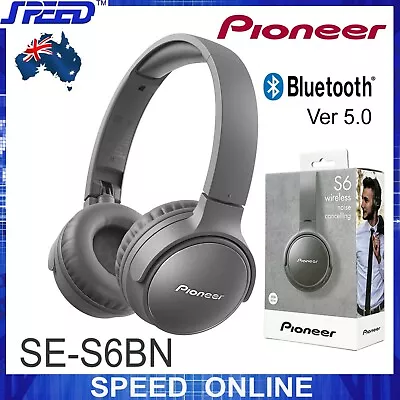 Pioneer S6 Wireless/Noise Cancelling/Voice Assistant Headphones (SE-S6BN) - Gray • $200