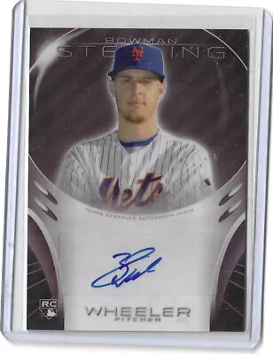 Zack Wheeler 2013 Bowman Sterling Ruby Refractor Auto Rc #65/99 • $37.59