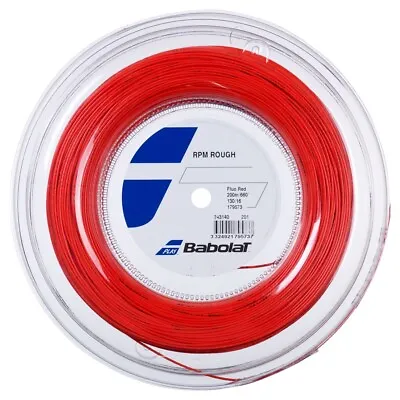 Babolat RPM ROUGH 16G 1.30mm (Fluo Red) 660ft 200m Reel Tennis String • $176