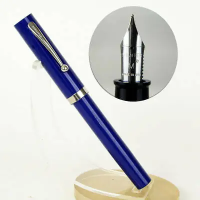 Vintage Sheaffer No Nonsense Opaque Blue Barrel Fountain Pen - 1970  - M Nib • $19