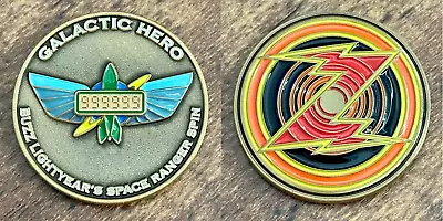Disney Galactic Buzz Lightyear Space Ranger Spin GOLD VERSION! Challenge Coin • $18