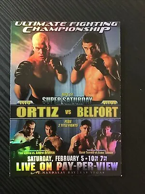 2010 Topps UFC - Fight Poster Review #FPR-UFC51 Tito Ortiz Vs. Vitor Belfort • $1.99