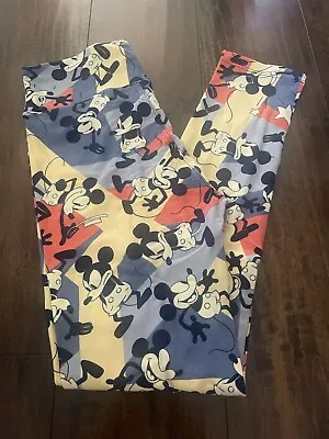 LuLaRoe OS One Size Mickey Mouse Disney Leggings • $5.96