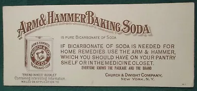 Estate Sale ~ Vintage Advertising Ink Blotter - Arm & Hammer Baking Soda • $2.50