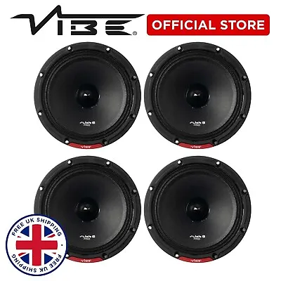 Vibe Slickpro6m Car Speakers 1200 Watts 4 Pack Audo Loud Car Audio Speakers Spl • £99