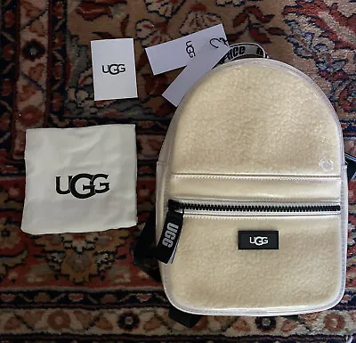 NEW UGG Dannie II Small City Backpack Cream Beige And Clear Handbag Purse • $89.75