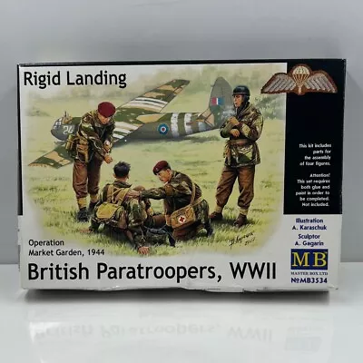 £9.99 • Buy Masterbox Mb3534 1/35 Scale Ww2 British Paratroopers Rigid Landing 1944