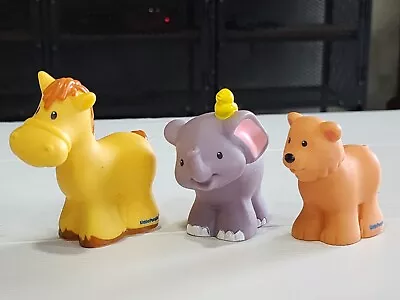 Fisher Price Little People Animals X3 Horse Elephant Bear Replacement Parts • $12.99