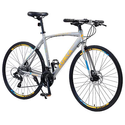 24 Speed Hybrid Bike Disc Brake 700C Road Bike For Men Women's City Bicycle • $298.59