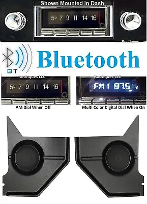 $519 • Buy 1967-68 Mercury Cougar Bluetooth Stereo  Radio + Kick Panels W/ Speakers  740