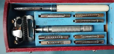 Early Mulcuto (Solingen) Lather Catcher 7 Day Wedge Blade Safety Razor Full Set • $213.96