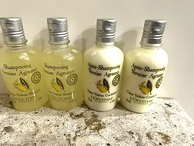 L’OCCITANE VERBENA Set Of 2 Shampoo And 2 Conditioner  1.7 Oz. Travel Sizes NEW • $9.99