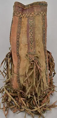 20Th Century Bedouin Yemen Leather Goods Carrier Handbag • $340