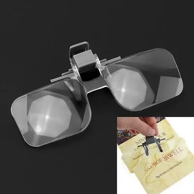 2X Clip On Flip Up Magnifying Reading Glasses Magnifiers • $6.82