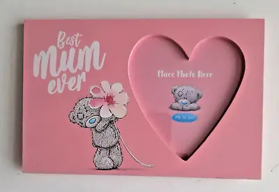 Best Mum Ever Photo Frame Heart Shaped Pink Birthday Gift Decoration • £4.99