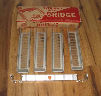 MARX Metal Overhead Pedestrian Bridge Pennsylvania Railroad PRR Trains In Box • $64.99