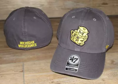 Michigan Wolverines '47 Franchise Vintage Logo Fitted $35 Hat Cap Size Men's XXL • $27.19