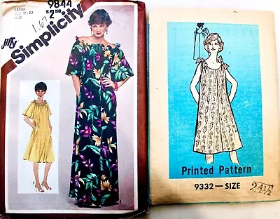U PICK! WOMENS Vintage 80's-90's PLUS SIZE DRESS Or MUU MUU Sew Pattern ~ UC • $9.99