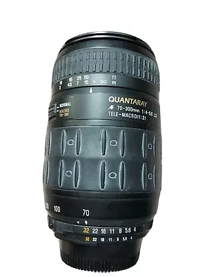 Quantaray AF 70-300mm 1:4-5.6 LD Tele Macro (1:2) Lens Nikon • $19.99