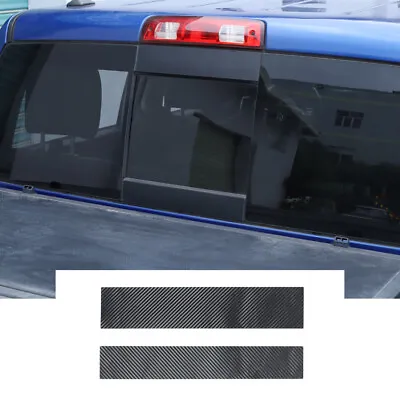 $19.29 • Buy 2X Rear Central Window Decor Sticker Trim Decals For Dodge Ram 2011+ Accessories