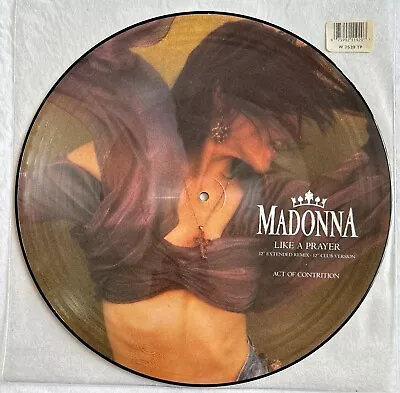 MADONNA -Like A Prayer- Rare Original UK 12  Picture Disc (Vinyl Record) • $80.15