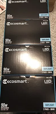 EcoSmart 90W The Equivalent DAYLIGHT ￼￼ BR40 Dimmable LED Light Bulb (16 Pack) • $60