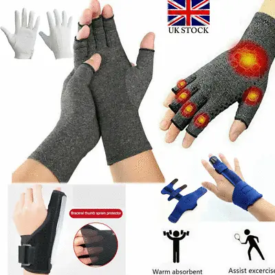 Anti Finger Hand Compression Cure Pain Relief Arthritis Brace Support Glove • £3.62