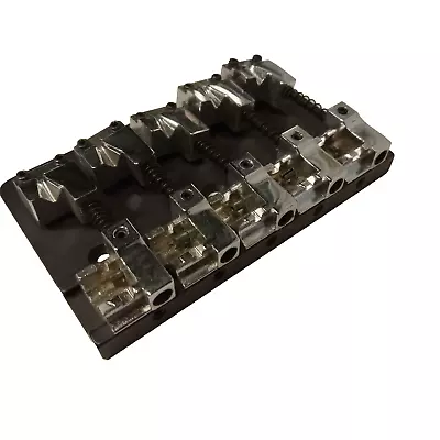 Wilkinson USA Black 5 String Bass Bridge W/ Chrome Saddles • $110