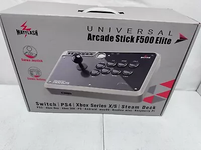 MAYFLASH F500 Elite Arcade Stick With Sanwa Buttons - Black/White(A-C-4 • $89.99