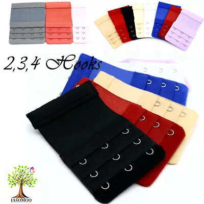 £1.75 • Buy 2,3,4 Hook Bra Extender Extension Bra Strap Strapless Colour Underwear Maternity