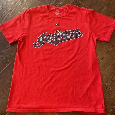 Cleveland Indians Guardians Mike Napoli #26 Jersey Style T-Shirt; Youth L; Red • $12