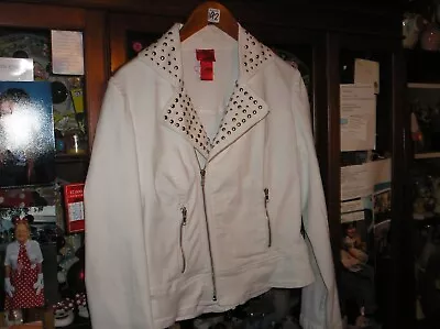 V Cristina White Studded Jacket S • $24.95