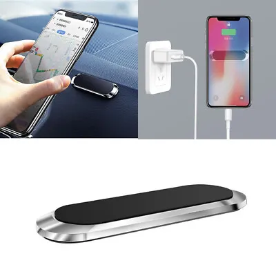 Strip Shape Magnetic Car Phone Holder Stand For IPhone Magnet Mount Accessories • £3.86