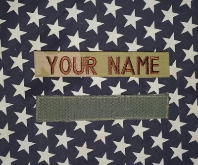 Custom Air Force OCP Military Name Tape Embroidered Name Patch With Velcros • $11.20