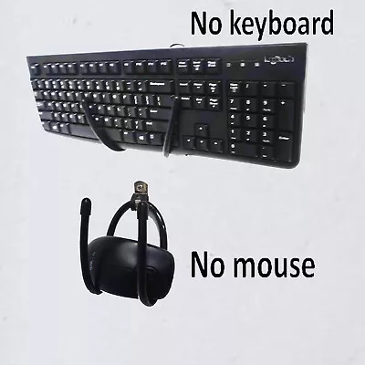 £8.39 • Buy 2x Keyboard Mouse Wall Mount Wall Holder Wall Rack Wall Hanger Stand Adjustable