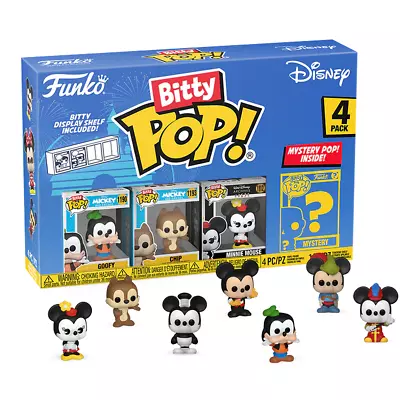 Funko Bitty POP! Disney Goofy Mickey 4-pack Vinyl Figures New • £13.59