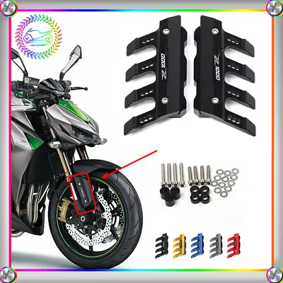 For Kawasaki Z1000 Z 1000 CNC Front Fork Protector Guard Block Front Fender • $41.89