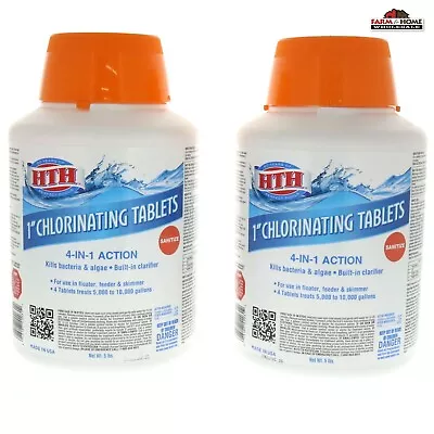 (2) 5lbs HTH Chlorinating Tablets 1  ~ New • $159.95