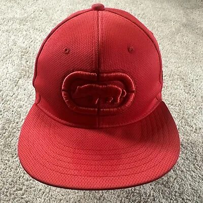 Vintage Mark Ecko Hat Cap Adult Red Snapback Big Logo Adjustable 90s Y2k • $13
