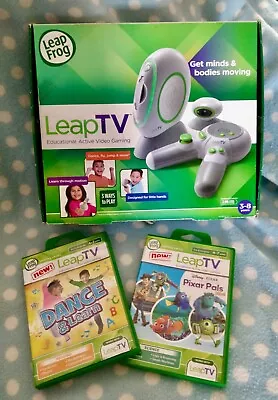 Leap TV ~ Leapfrog Learning ~ Fun Games Console ~ Plus 2  Games - Used • £39