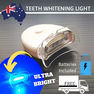 $15 • Buy Teeth Whitening Light Ultra Bright LED Activating + Bonus Batteries