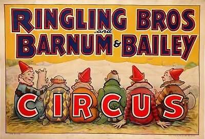 Circus Clown Carnivals Posters Vintage 4  X 6  Photo Reprint Quality 339 • $4.99