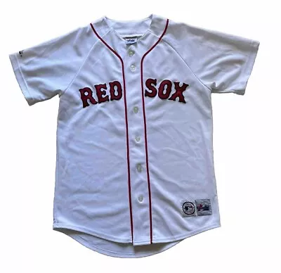 Vintage Majestic Nomar Garciaparra Boston Red Sox Mens Mlb Jersey White Sz M • $49.99