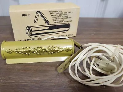 Rare Vintage (nos) Pic-tur-lite Wall Mountable Desk Light 7  With Cord Switch • $24.99