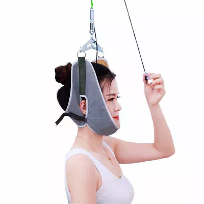 Cervical Traction Over Door Neck Massager Device Kit Stretcher Adjustment :da • £13.48