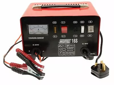 New Maypole MP716 12A Metal Battery Charger 12/24V Fast/Boost Mode Robust Steel • £54.95