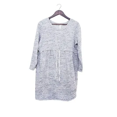 H&M Mama Maternity Grey Sweater Drawstring Dress Women's Size Large • $8