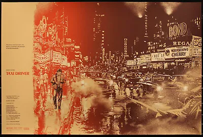 Taxi Driver By Martin Ansin 286/405 Screen Print Movie Art Poster Mondo 24 X36  • $1450