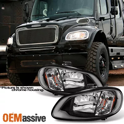 Fit 2004-2012 Freightliner Business Class M2 | 2003-13 M2 106 Black Headlights • $175.99