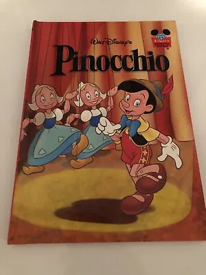 Walt Disney Wonderful World Of Reading Pinocchio Hardcover Book Vintage 1995 • $5